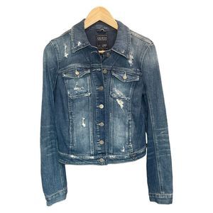 GUESS Distressed Denim Jacket S/P